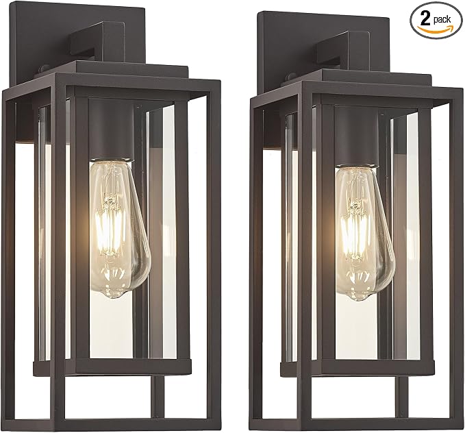 14" Outdoor Wall Light Fixtures Waterproofed Exterior Lantern W/Sturdy by ZMKMOK