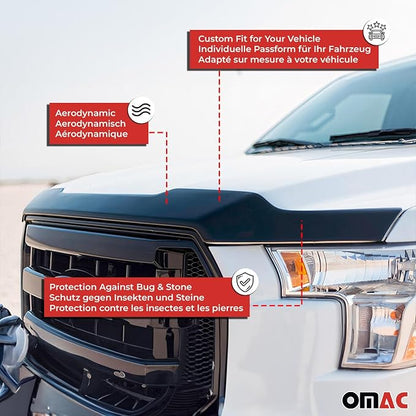 OMAC Windshield Sun Visor & Bug Shield Hood Deflector - Image 4