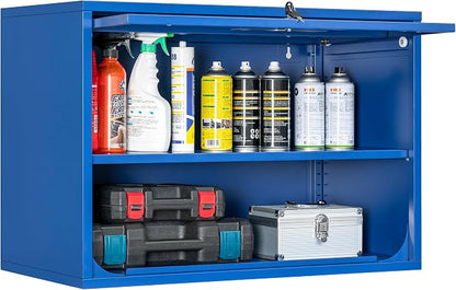 Metal Storage Cabinet Blue Wall Cabinets by Fesbos