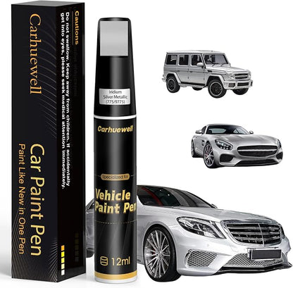 Iridium Silver Metallic Touch Up Paint Compatible by Carhuewell