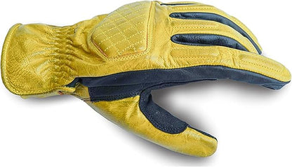 Leather Motorcycle Gloves with Adjustable Fitting Bike Riding Gloves - Image 4