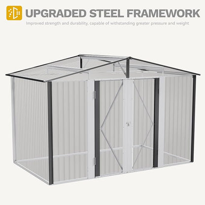 DWVO Storage Shed 9x6 FT for Bicycle Functional Metal Tool Shelter Garden - Image 5