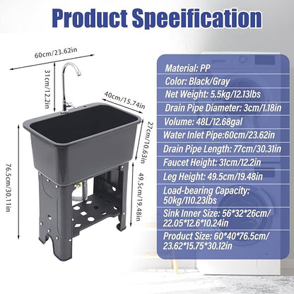 Free Standing Utility Sink - Image 4