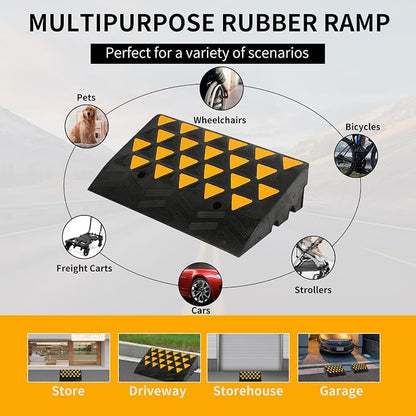 BESEA Rubber Curb Ramp 6" inch High 23.6" Length, - Image 4