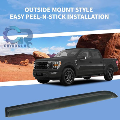 Outside Mount Window Visors Rain Guards Fit - Image 8