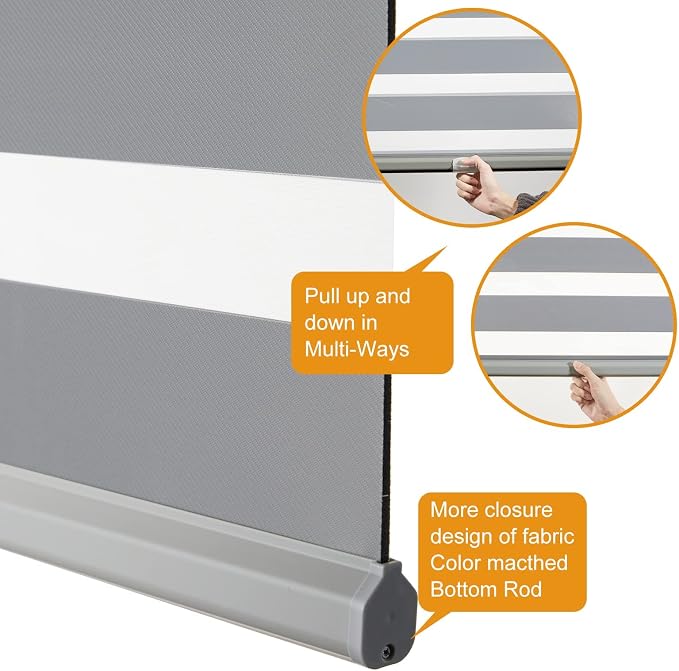 Persilux Custom Size Cordless Zebra Blinds - Image 3