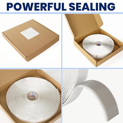 ADHES Premium Butyl Sealant Tape 1/2" x 30 'x 1/8" Gray Butyl Rubber Sealant - Image 7