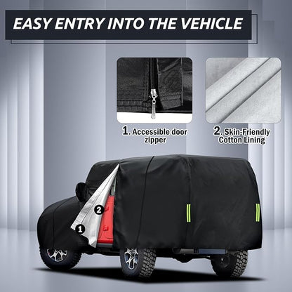Car Cover Custom Fit for Jeep Wrangler 4 Door 2006-2025 JK JL, Migaven - Image 3