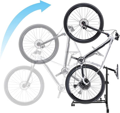Foozet Bike Stand, Vertical Bike Rack Garage, Space-Saving Rack - Image 9