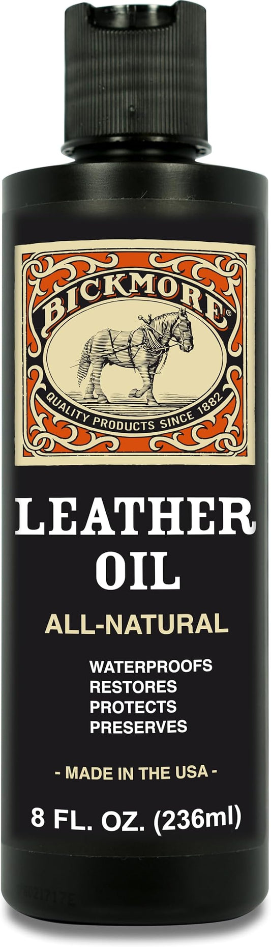 Leather Oil Leather Conditioner 8oz | Waterproofs, and Restores Boots, and All by Bickmore