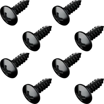 Black Oxide Stainless Steel License Plate Screws by PrimeAve