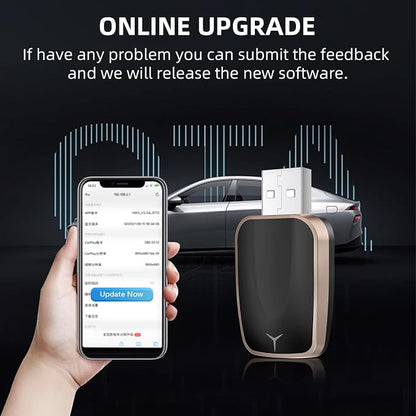 Mini Wireless CarPlay Adapter for iPhone, 2 in 1 CarPlay and Android Auto - Image 7