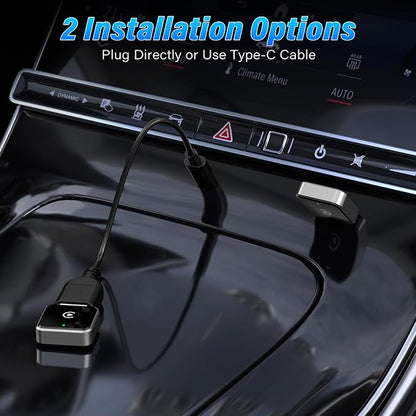 Wireless CarPlay Adapter for Apple iPhone, Converts Wired to CarPlay Wireless - Image 2