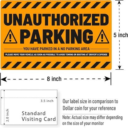 easykart labels 50 Parking Violation Stickers - Image 3