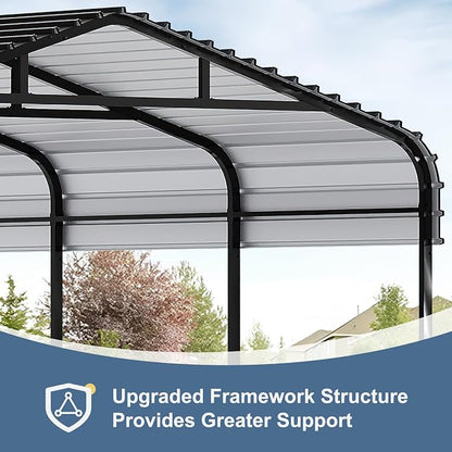 12x20 FT Metal Carport, Garage - Image 6