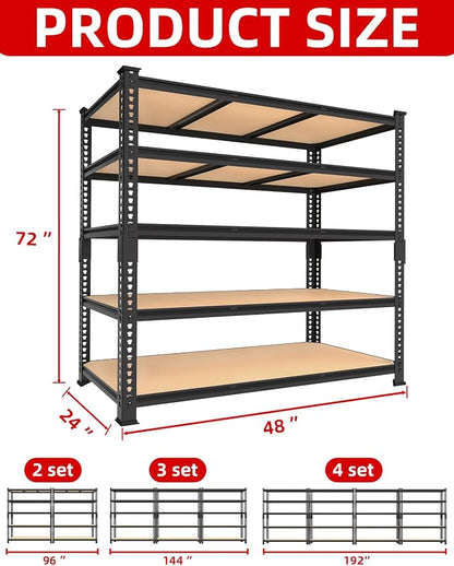 PrimeZone Heavy Duty Garage Storage Shelves - Image 3