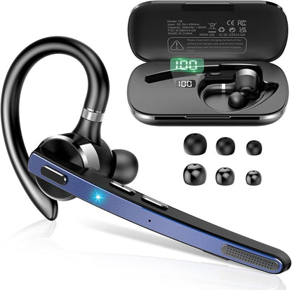 Bluetooth Headset, Wireless Bluetooth 5.3 Earpiece, 90Hrs Hands Free Headset by Thunelec