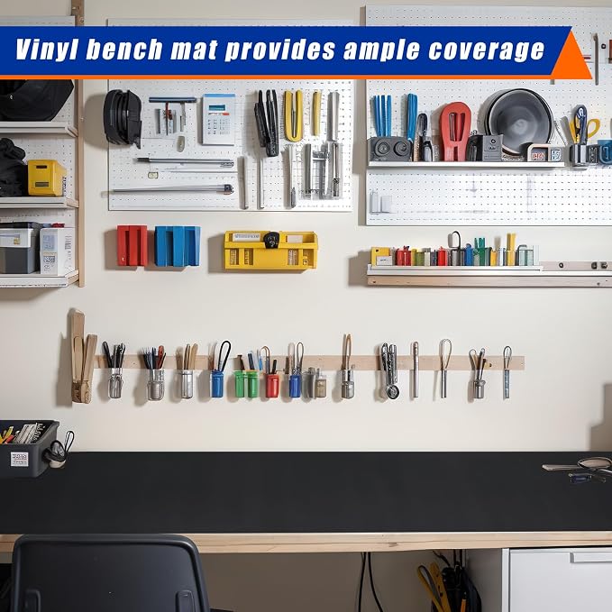 Vesici 1 Roll 23.5 x 200 Inch Work Bench Mat Self Adhesive Resistant PU Floor - Image 5