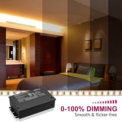 EMITEVER Dimmable Led Driver, 2 Packs 30W AC 110V-277V to DC 24V Transformer - Image 6