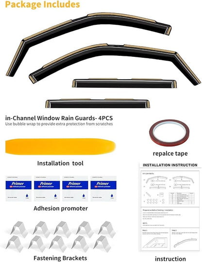 in-Channel Window Rain Guards Fit - Image 9