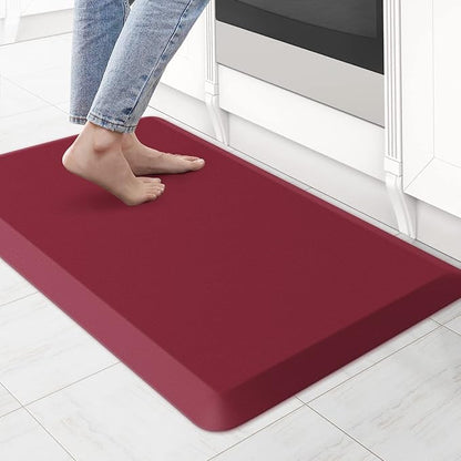 KitchenClouds Kitchen Mat Cushioned Anti Fatigue Kitchen Rug 0.8inch Waterproof by KitchenClouds