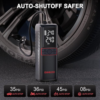 GOOLOO GT160 Tire Inflator Portable Air Compressor, 160PSI Portable Air Pump - Image 3