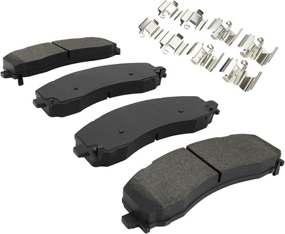 Premium Semi-Metallic Rear Brake Pads Compatible - Image 2
