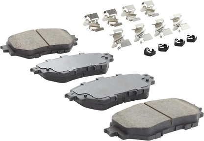 Premium Semi-Metallic Front Brake Pads Compatible - Image 2