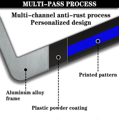 License Plate Frames for Women Blue Black Automotive Exterior Accessories for - Image 5