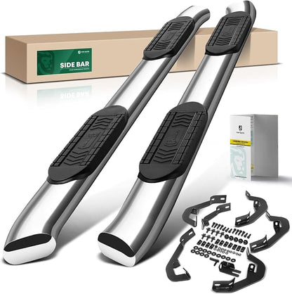 YHTAUTO 6" Running Boards Side Steps Compatible by YHTAUTO