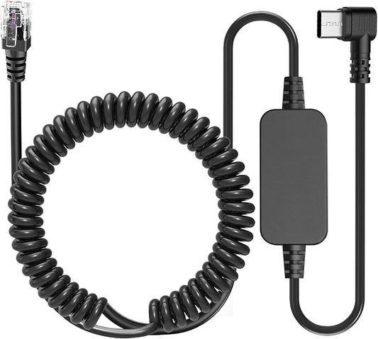 Radar Detector Cable，USB CTo RJ11 Plug Cable 5V-12V Power Cord, Compatible by Unknown
