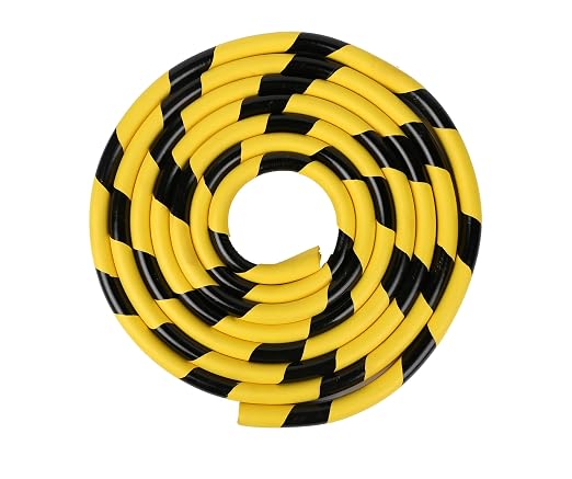 Heavy-Duty Corner Guards – 5M Self-Adhesive Yellow/Black NBR Rubber Wall by Unknown