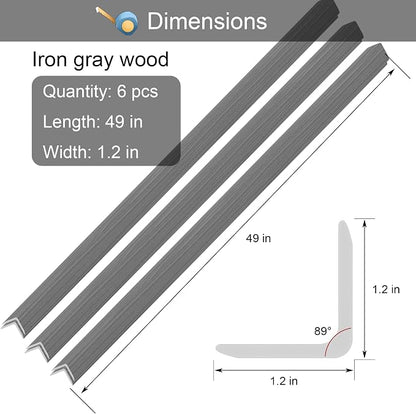 6 Pcs 49" Wall Corner Protector Trim - Image 5