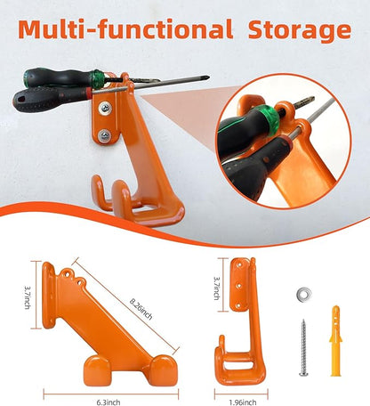 Chainsaw Hanger, 4 Pack Chainsaw Wall Mount, Heavy Duty Chainsaw Holder - Image 4