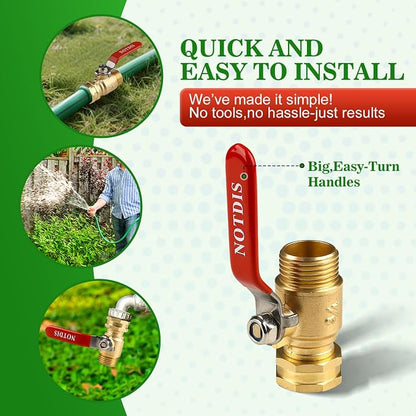 Brass Garden Hose Shut Off Valve - Image 2