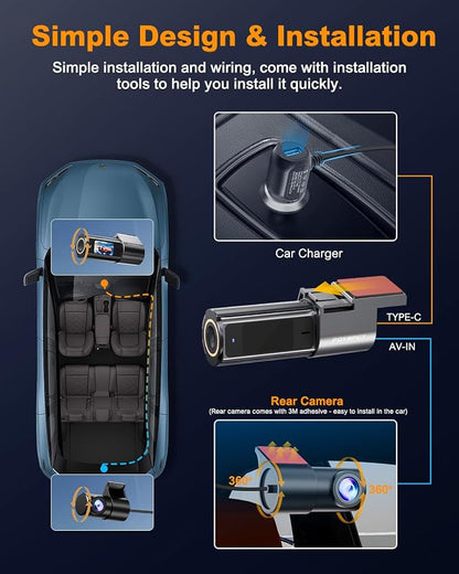 Dash Cam Front and Rear 4K, Built-in 5GHz WiFi - Image 6