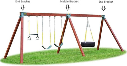 Eastern Jungle Gym Easy 1-2-3 A-Frame Swing Set Bracket Heavy Duty - Image 6