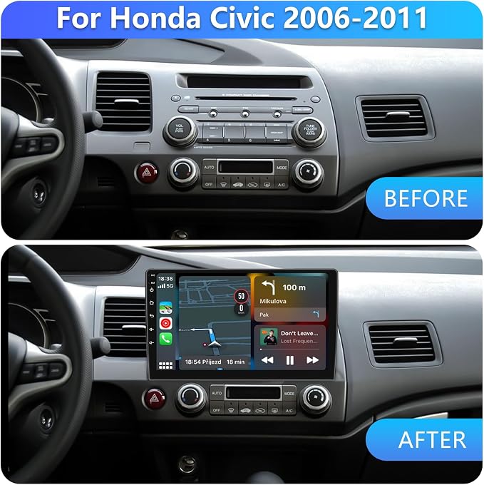 4G+64G Android 13 Car Radio for Honda Civic 2006-2011 - Image 3