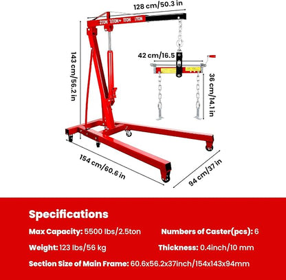 2.5 ton Engine Lift Cherry Picker - Image 3