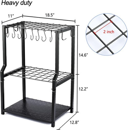 Garden Tool Organizer, Yard Tool Rack Heavy Duty, Free Standing - Image 5