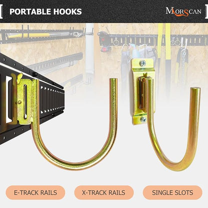 4 Pack 4" E Track J Hooks Heavy Duty Galvanized Steel E-Track Tie Down - Image 4