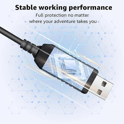 USB to DC3.5 Plug Radar Detector Power Cable, USB 5V-12V Power Cable Compatible - Image 4
