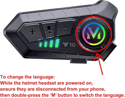FEYA Motorcycle Helmet Speakers High Battery Life Helmet Headphone IPX6 - Image 9
