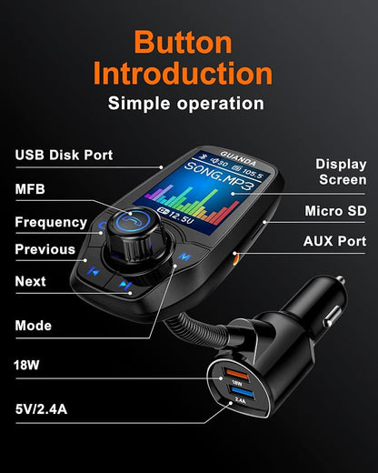 Upgraded Bluetooth FM Transmitter - Image 7