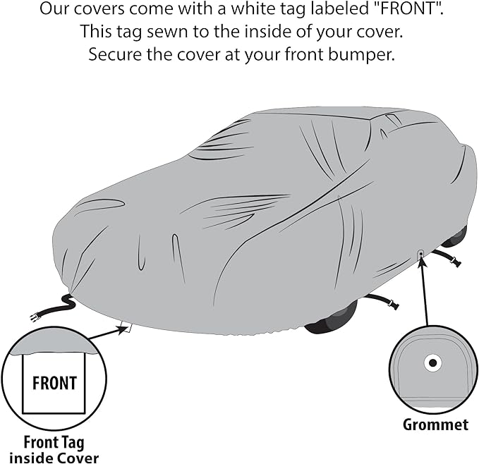 5 Layer Car Cover for 2022-2024 Jeep Grand Wagoneer SUV 4-Door, Hail All - Image 6