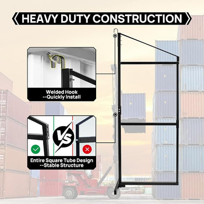 2 Pack Shipping Container Shelving Shelf Capacity up to 1100 lbs, 3 Tiers - Image 4