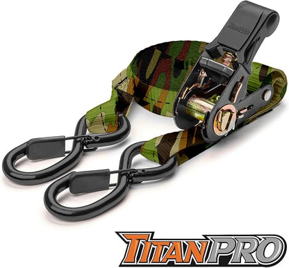 TitanPro Heavy Duty Ratchet Straps 4-Pack - Image 7