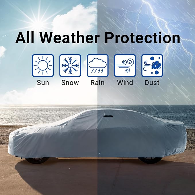 iCarCover Custom Car Cover for Buick Grand National Waterproof All-Weather Rain - Image 9