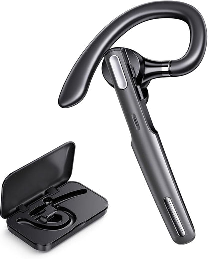 Bluetooth Headset, Wireless Bluetooth Earpiece V5.0 Hands-Free Earphones by ICOMTOFIT