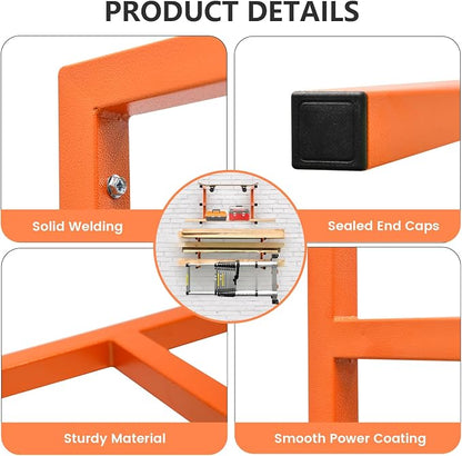 4 Pack Wood Organizer and Lumber Storage Rack Wall Mount, Heavy Duty Wood - Image 7
